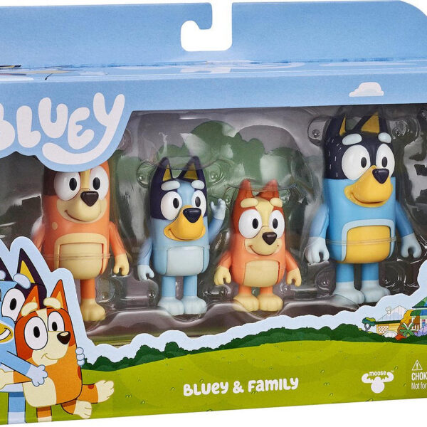 Bluey Speelfiguren set 4 stuks