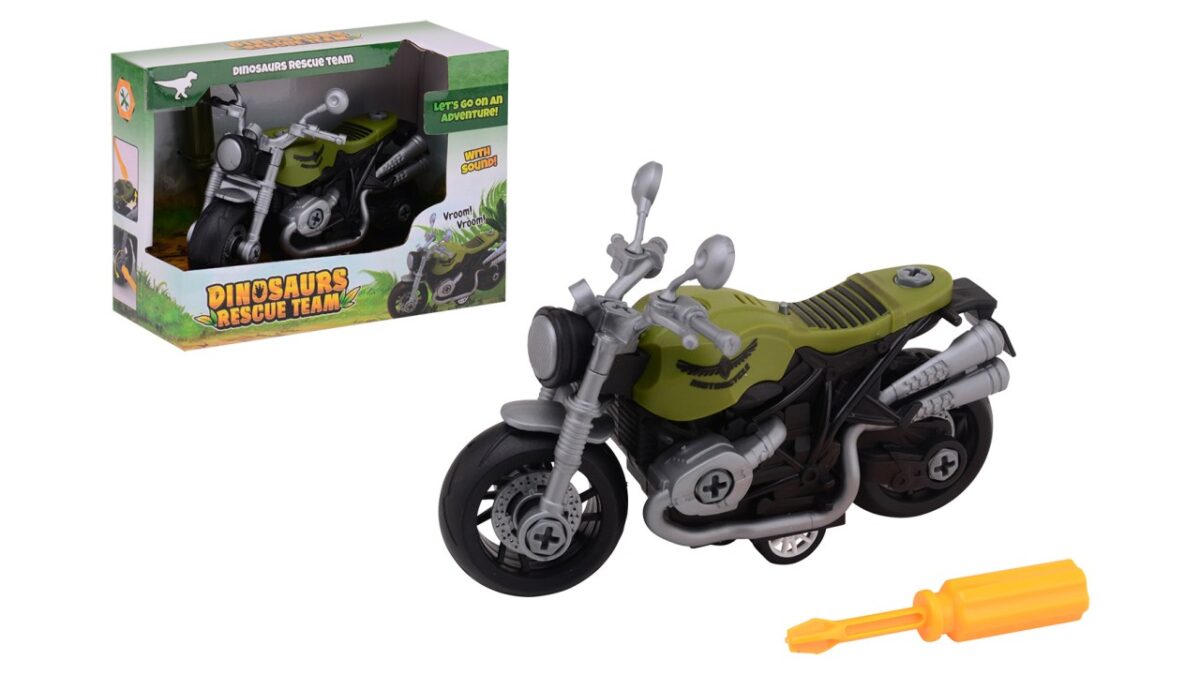 Dinosaurs Rescue Jungle motorfiets met licht en geluid