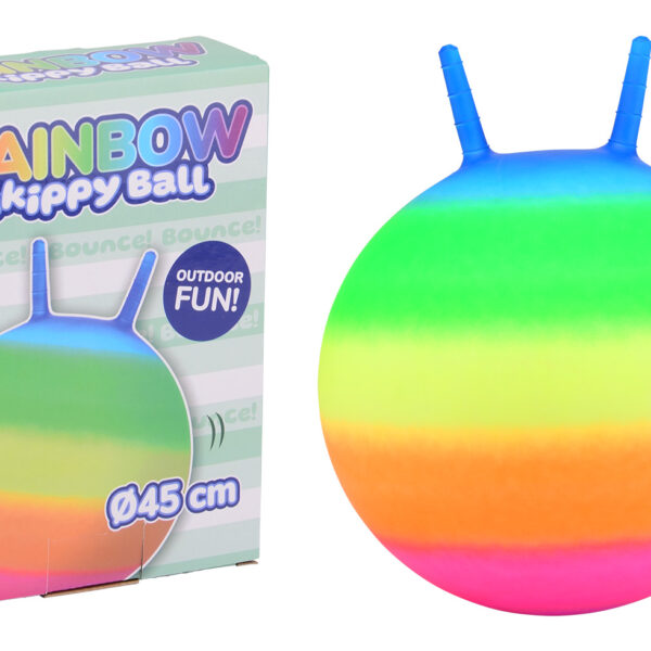 Outdoor Fun skippybal 45cm regenboog