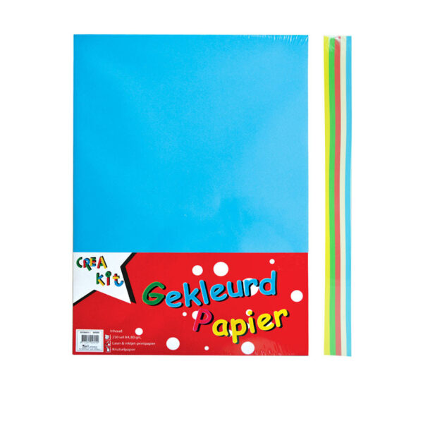 Crea-Kit gekleurd papier A4 80 gram 250 vel