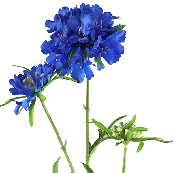 Countryfield Kunstbloem Scabiosa blauw 74cm