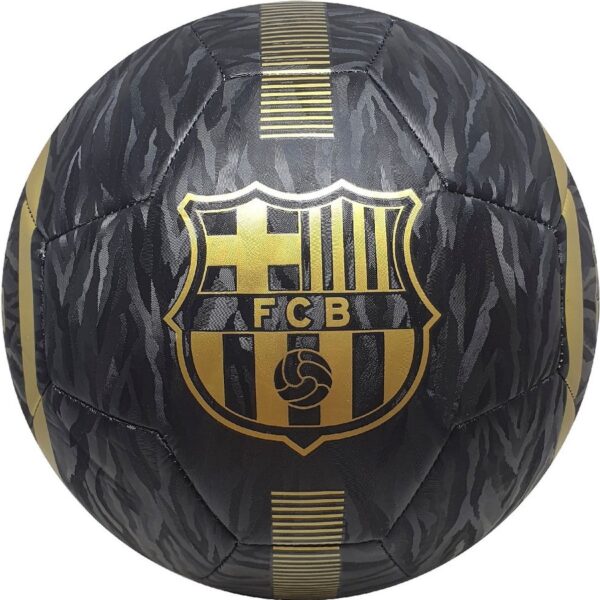 Voetbal FC Barcelona Black/Gold maat 5