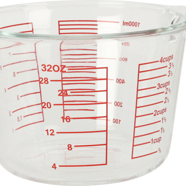Maatbeker Glas 1L