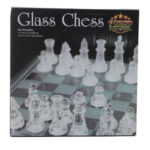 Schaakspel glas 25x25cm