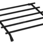 Onderzetter staal 20x20cm - zwart