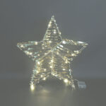 Countryfield Kerstster LED Bling M glimmend 7x40x40cm - goud