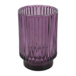 Countryfield Theelichth Palba L 8,5x8,5x13cm - paars