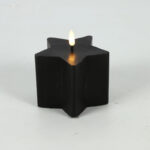 Countryfield LED Kaars ster S 10x10,5cm - zwart