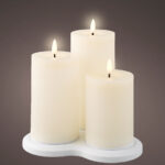 Lumineo LED Oplaadbare Stompaarsen Set 3 stuks Wit