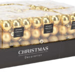 Kerstbal Onbreekbaar 3.00cm 24 stuks - Goud