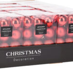 Kerstbal Onbreekbaar 3.00cm 24 stuks - Rood