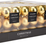 Kerstbal Onbreekbaar 6.00cm 12 stuks - Goud