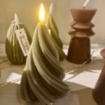 Waxkaars Boom LED Groen 13cm