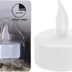 Theelicht LED Timer 2 stuks op kaart