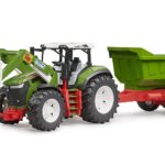Bruder Roadmax Tractor met voorlader en kiepwagen