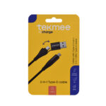 Tekmee oplaadkabel USB-C / USB 2 in 1 1M
