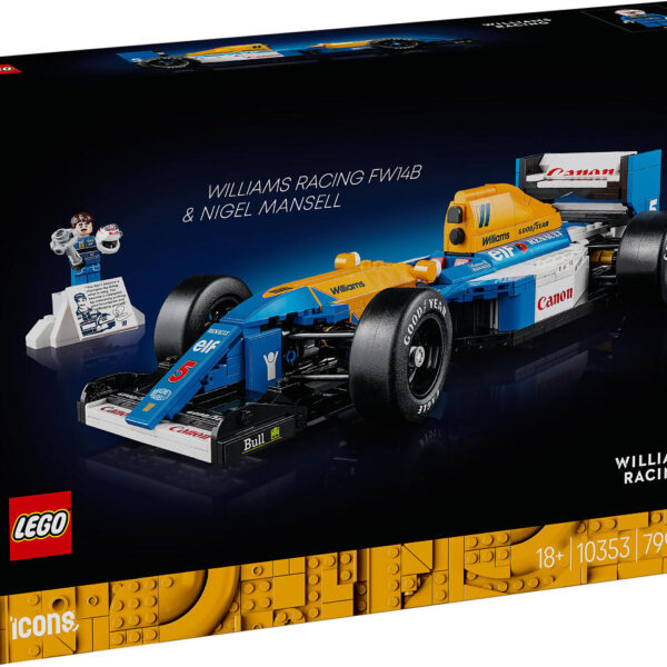 LEGO ICONS Williams Racing FW14B en Nigel Mansell