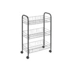 Metaltex keukentrolley - Lugano 63x41x23cm zwart