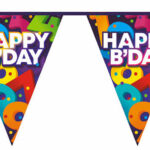 Vlaggenlijn Cijfers 10 meter - Happy Birthday