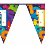 Vlaggenlijn Cijfers 10 meter - 1 jaar