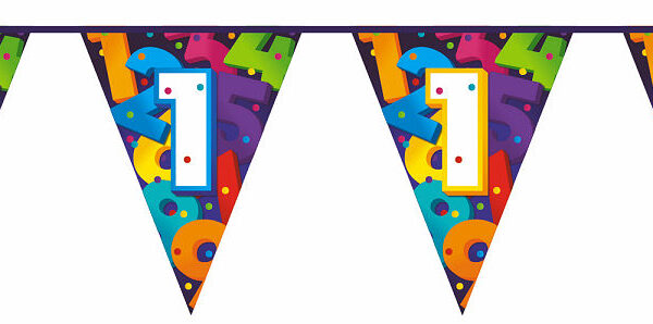 Vlaggenlijn Cijfers 10 meter - 1 jaar