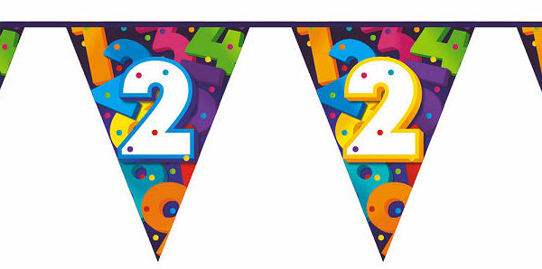 Vlaggenlijn Cijfers 10 meter - 2 jaar