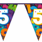 Vlaggenlijn Cijfers 10 meter - 5 jaar