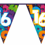 Vlaggenlijn Cijfers 10 meter - 16 jaar