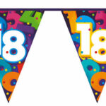 Vlaggenlijn Cijfers 10 meter - 18 jaar