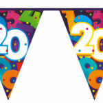 Vlaggenlijn Cijfers 10 meter - 20 jaar