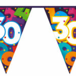 Vlaggenlijn Cijfers 10 meter - 30 jaar