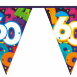 Vlaggenlijn Cijfers 10 meter - 60 jaar