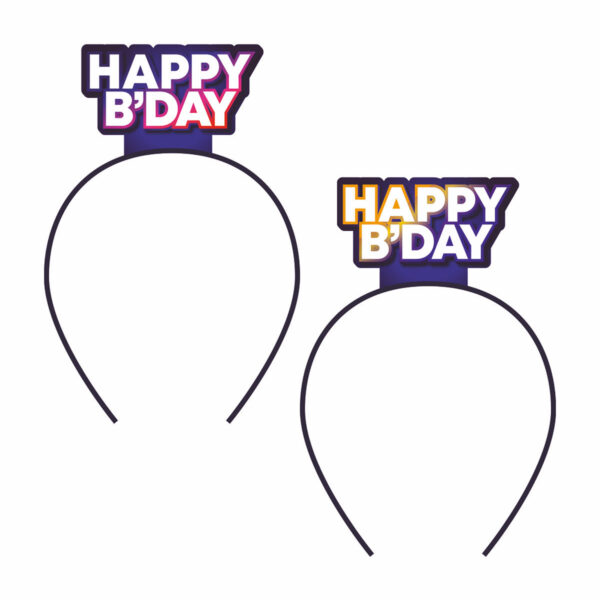 Tiara Cijfers 4 stuks - Happy B-Day