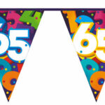 Vlaggenlijn Cijfers 10 meter - 65 jaar