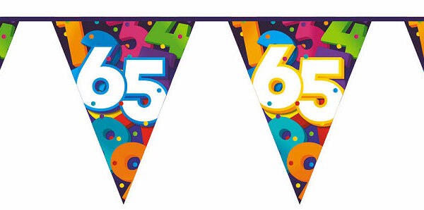 Vlaggenlijn Cijfers 10 meter - 65 jaar