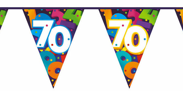 Vlaggenlijn Cijfers 10 meter - 70 jaar