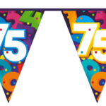 Vlaggenlijn Cijfers 10 meter - 75 jaar