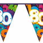 Vlaggenlijn Cijfers 10 meter - 80 jaar