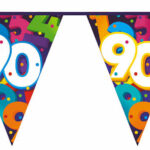 Vlaggenlijn Cijfers 10 meter - 90 jaar