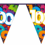 Vlaggenlijn Cijfers 10 meter - 100 jaar