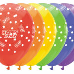 Ballonnen Cijfers 6 stuks - Happy Birthday