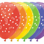 Ballonnen Cijfers 6 stuks - 1 jaar