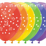 Ballonnen Cijfers 6 stuks - 2 jaar