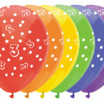 Ballonnen Cijfers 6 stuks - 3 jaar