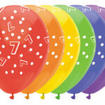 Ballonnen Cijfers 6 stuks - 7 jaar