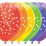 Ballonnen Cijfers 6 stuks - 50 jaar