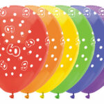 Ballonnen Cijfers 6 stuks - 60 jaar