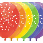 Ballonnen Cijfers 6 stuks - 70 jaar