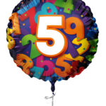 Folieballon Cijfers 45cm - 5 jaar