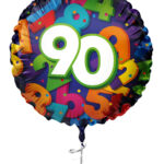 Folieballon Cijfers 45cm - 90 jaar